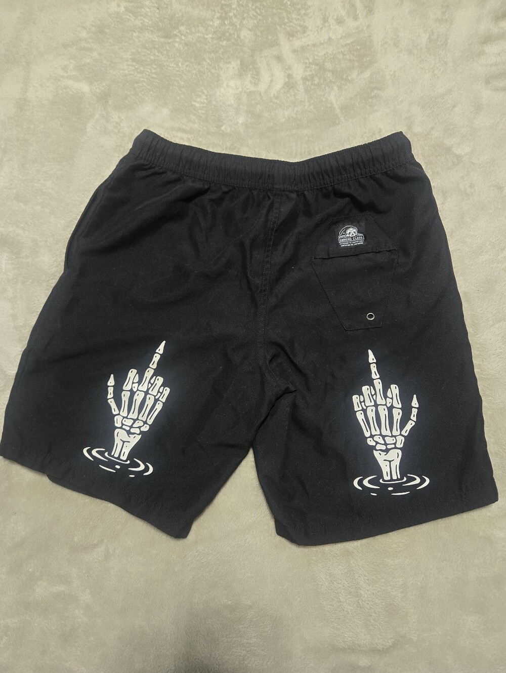 Lurking Class By Sketchy Tank Sinking Black Board Shorts Men's Sz Small Grunge - Picture 2 of 8